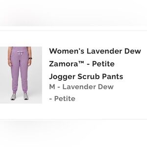 Figs Women's Lavender Dew Jogger Scrub Pants